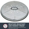 Behrens Manufacturing Galvanized Steel Outdoor Composter/Burner Trash Can for Garden,