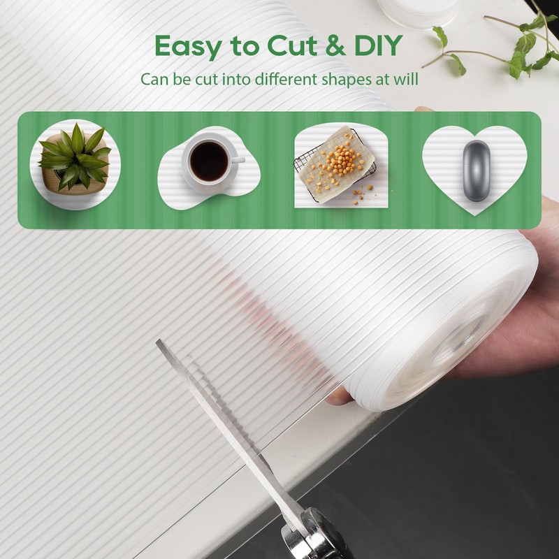 Anoak Shelf Liner Cabinet Liner, Non Adhesive Drawer Liner, Washable