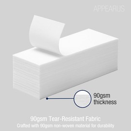 Appearus 250-Count Large 3x9 Non-Woven Waxing Strips – 90 gsm Tear-Resistant, Lint-Free Epilating Strips for Face & Body – Compatible with All Soft Waxes – Professional Spa-Grade Hair Removal