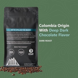 Peak State BRAIN SUSTAIN Coffee - Dark Roast - Whole Bean Lion's Mane Mushroom Coffee - Mold Free, Mycotoxin Free, Organic, Non-GMO, Low Acid (12 oz, Whole Bean)