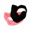 Adult Hairband Patterned Pink 3ea