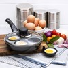 Sapphire P063 20 cm 4-Cup Egg Poacher , Black