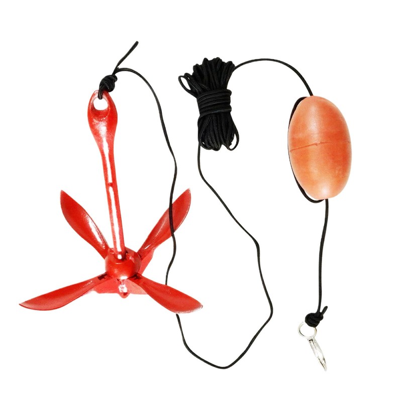 CLSSLVVBN Kayak Anchor Set Including Grappling Hook and Durable Nylon