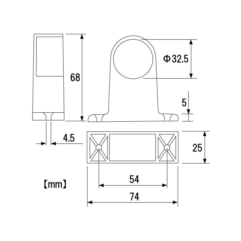 newhikari Chrome Y Bracket Mailing 32 m