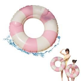 Pokumil Float Ring for Adults and Children, 60, 70, 80, 90, Float, Stylish, Cute, O-Shaped, Pool, Float, Strong Buoyancy, For Playing in the Water, Summer Pool, Beach, Sunbathing, Boys and Girls