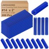Lineshading 200 Pcs 5/16" Hole Screw Expanding Plastic Screw Anchors