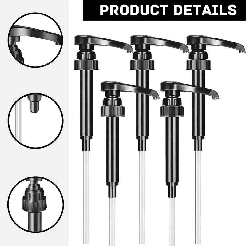 Syrup Pump Dispenser Reusable Pump Attachment Dosing Pump Bottles Syrup