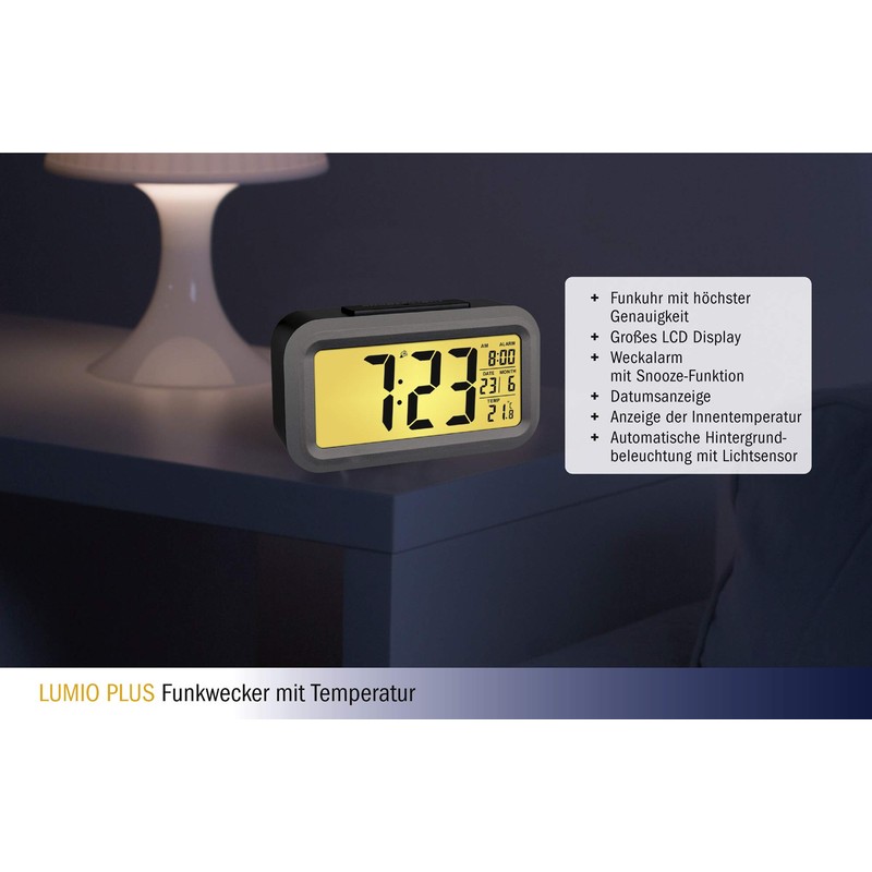 TFA Dostmann Lumio Radio Alarm Clock