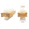 Wooden Nail Cleaning Brushes Double-Sided Fingernail Scrubber Manicure Pedicure Cleaning
