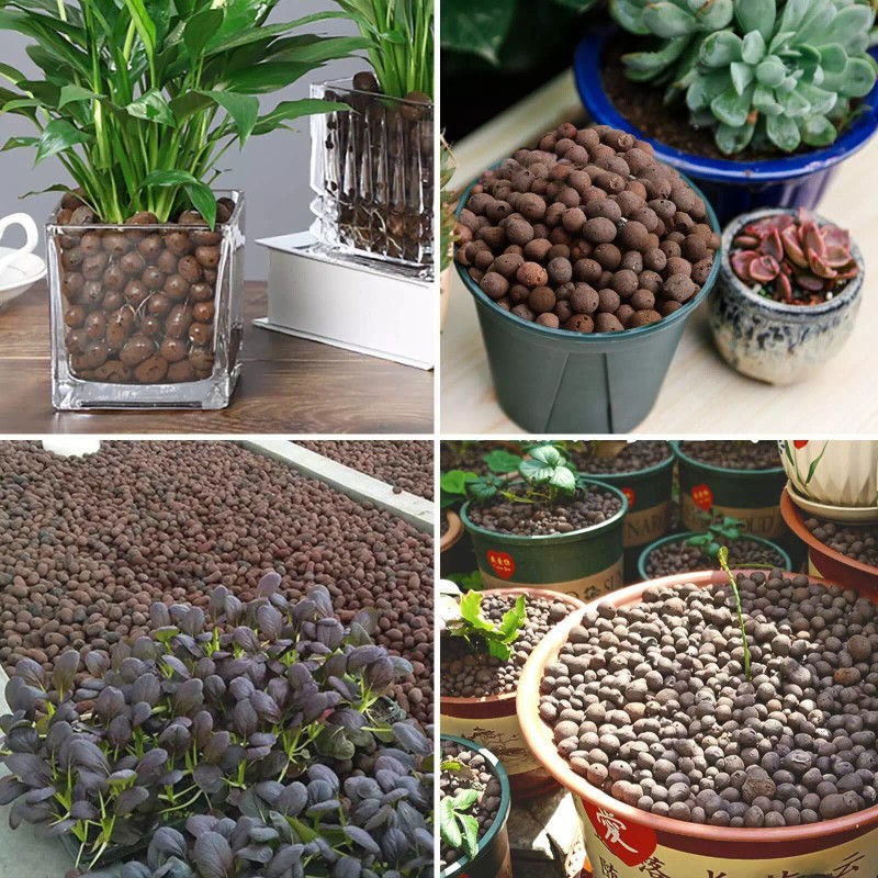 Malifea 4LBS Leca Expanded Clay Pebbles Hydroponics Supplies for Indoor