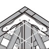 Takasho Lattice Fence Connector Hardware for Corner Connection ‎TKL-07