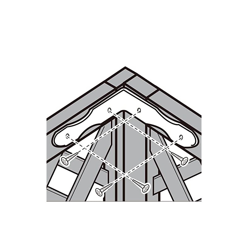 Takasho Lattice Fence Connector Hardware for Corner Connection ‎TKL-07