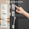 AkaGear Keyless Entry Door Lock with Handle Set - Fingerprint