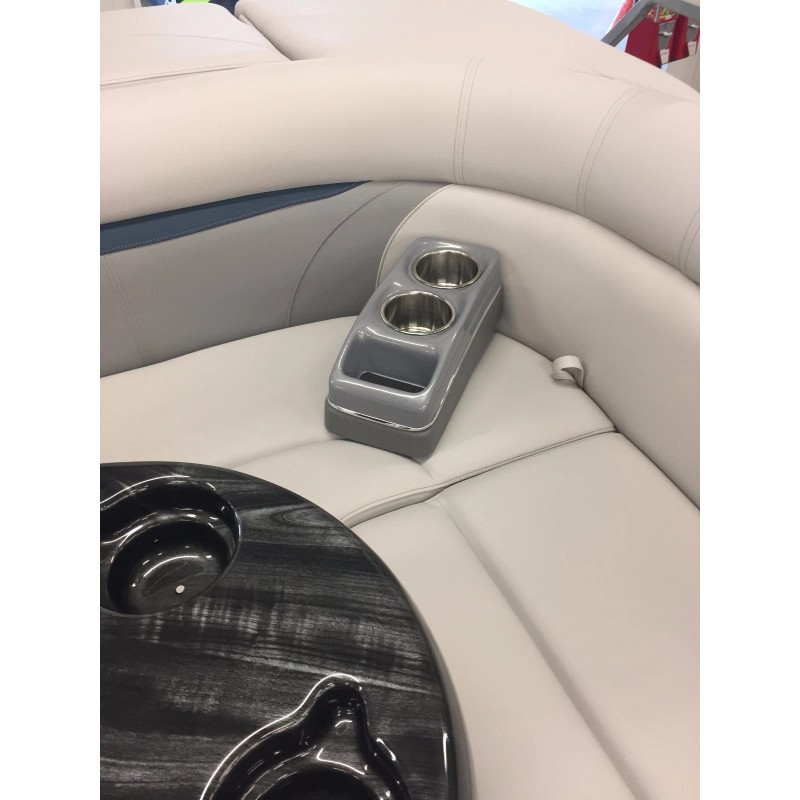 BUYCUPHOLDERS.COM Portable Cup Holder (MarIne RV Pontoon Boat) Silver/Grey SS