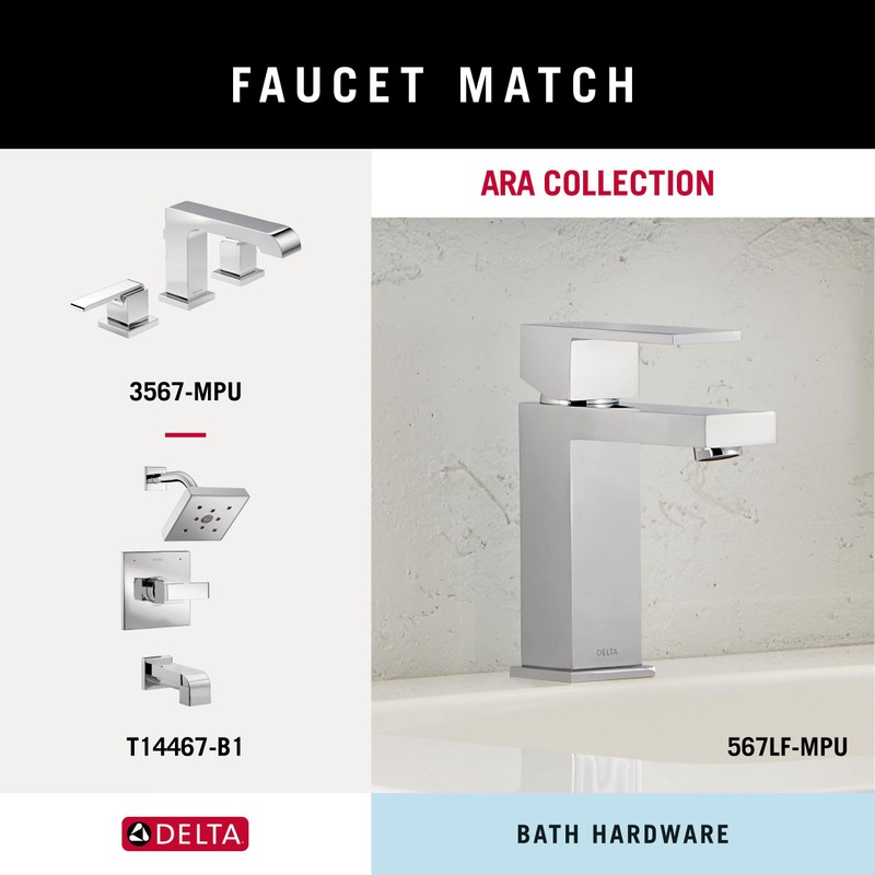 Delta Faucet 76446 Ashlyn Wall Mounted Towel Ring in Chrome,