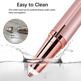 JDXun Augenbrauen Trimmer, Elektrisch Augenbrauenrasierer für Damen Schmerzfreie Gesichtshaarentferner, Tragbare Augenbrauenentfernung für Gesicht, Augenbrauen, Lippen