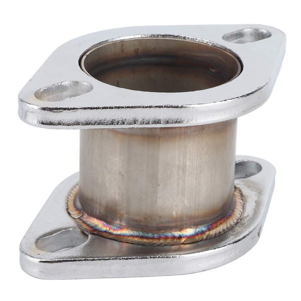 Muffler Pipe Extension Flange, Akozon Universal Exhaust Stainless Steel Extension Flange Adapter Car Parts