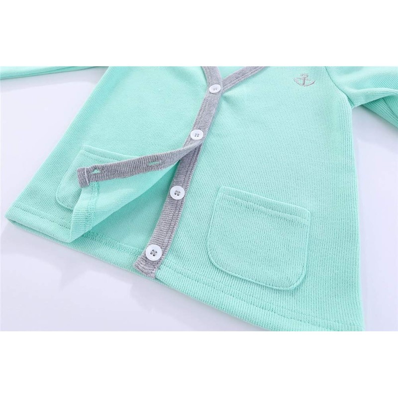 Mud Kingdom Chaqueta tipo cárdigan para niños pequeños bordada casual,