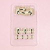 Gold Chrome Press on Toenails, Metallic Fake Toe Nails for