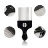 Steel Comb, Professional Hair Styling Comb Anti-Static Afro Comb With