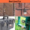 6pcs Solid Keyed Alike Padlock with 12 Same Keys &