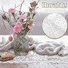 FainFun Lace Easter Table Runner 72" Long (White)