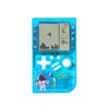 CZT Creative Transparent Brick Machine Retro Game Console Handheld Game Console Interesting Puzzle Games Anytime Anywhere Play Children's Gifts Student Gifts Pocket Game Console (Blue)