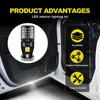 White LED Interior Lights Compatible with Toyota Sequoia 2001 2002