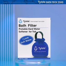 Tylola Showers-Hard Water Filter for Bathtub Faucet Spout.Portable Water Softener Removes Heavy Metals Ions-Iron, Lead,Scale.Relieves Dry, Itchy Skin, Eczema and Itchy Scalp. Bath Tech 2000