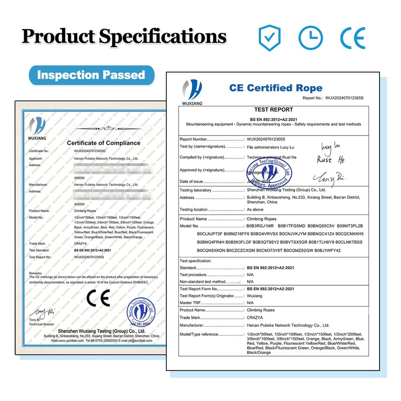 CRAYZA Double Braided Polyester Rope (1/2 in x 100 ft)