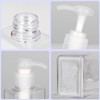 Pump Bottle Dispenser 2 Pack Refillable Flat Square Plastic Lotion
