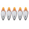 Cab Marker Light, 5pcs Cab Marker Light Weatherproof Amber Teardrop