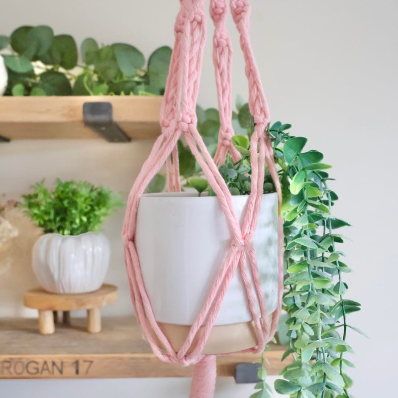 Piglet&Chestnut DIY Plant Hanger Kit, Macrame Beginner Kit, DIY Craft