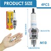 Pack of 4 Spark Plug CR7HSA for Scooters, Mopeds and