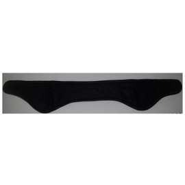 48 Pack New Headband Sweatband with Ear Covering Hook and Loop Closure Black (48)