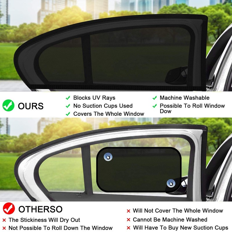 ANNA TOSANI 2 Pack Parasol de Coche, Parasol para Protección