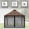 Tatuo Universal Replacement Mosquito Netting for Patio Gazebo Mosquito Net