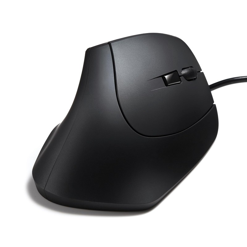 Sanwa Supply MA-ERGK9 Antibacterial Quiet Wired Ergonomic Mouse