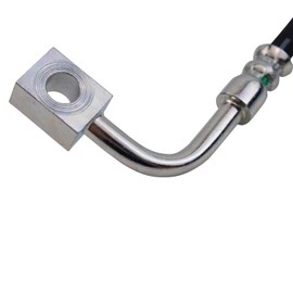 TRQ Rear Left Brake Hose Driver Side Compatible with 2007-2013 Jeep Wrangler