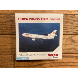 Herpa Wings Club McDonnell Douglas DC-10 Scanair 1/500 Plane 500142 NEW MIB MINT