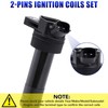 Set of 4 Ignition Coil Pack Spark Plugs Fits for