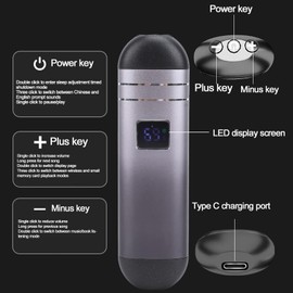 Pillow Speaker for Sleeping, 32GB Mini Bone Conduction Speaker Bluetooth Speaker with Stereo Bass, White Noise Sleep Bar for Deep Sleeping, Relaxation and Restful Nights