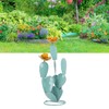 Metal Cactus Statue Decor Life Size Yard Art with Easy
