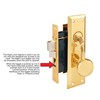 Segal SE 26010 Mortise Lock Set, Brass Right Hand, 2-1/2
