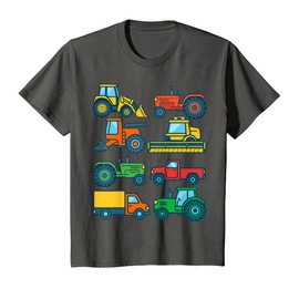 Kids Cute Tractor Farmer Farming Trucks Farm Boys Toddlers Girls T-Shirt