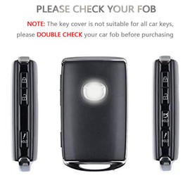 OFFCURVE Key Fob Cover with Keychain for Mazda, Special Car Key Case Compatible with 2019 2020 2021 2022 Mazda 6 3 Hatchback CX30 CX5 CX9 CX10 3-4-Button Smart Key Holder Car Accessories, Black