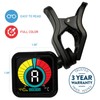 KLIQ UberTuner-Max, USB-Rechargeable Clip-On Tuner for Guitar, Bass, Violin, Ukulele