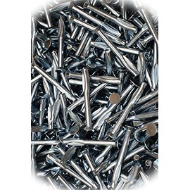 New Pack of (100) Flat Head 1/4 x 2-1/2 Split Drive Anchors Concrete Nail-in Hammer-in Multi-Purpose Comprehensive Hardware Fastener Assortment Kit MoPNEM02641