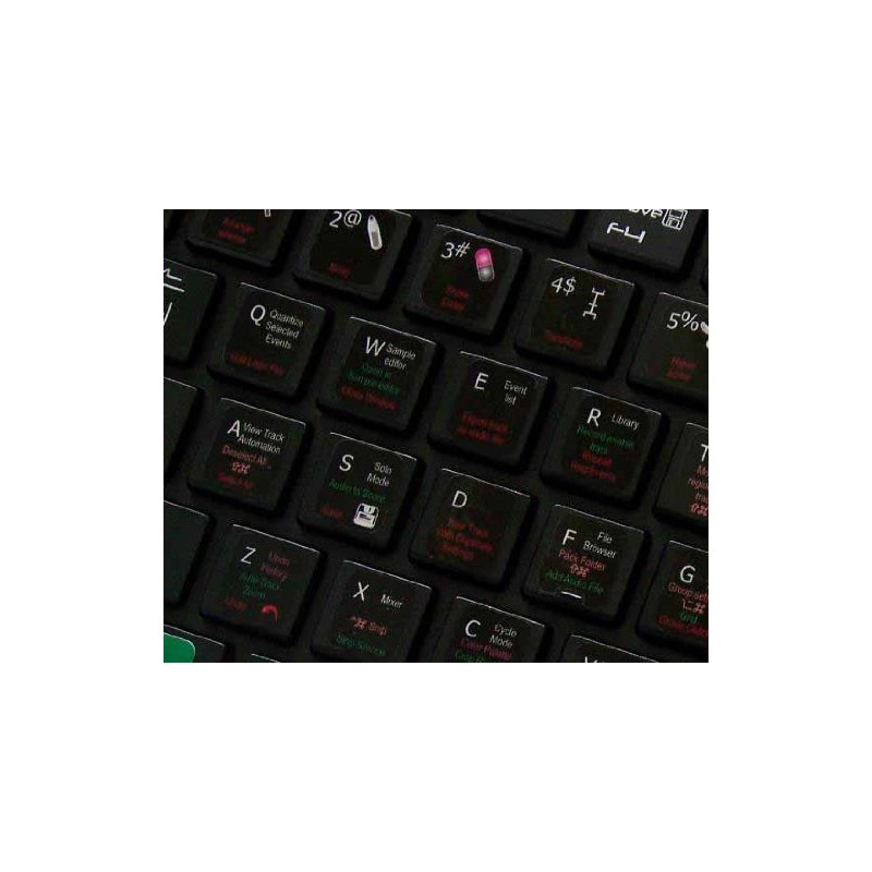 NEW APPLE LOGIC PRO KEYBOARD STICKERS (BLACK)