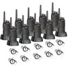 Wanneton Waterproof Rechargeable Walkie Talkies 10 Pack Long Range for